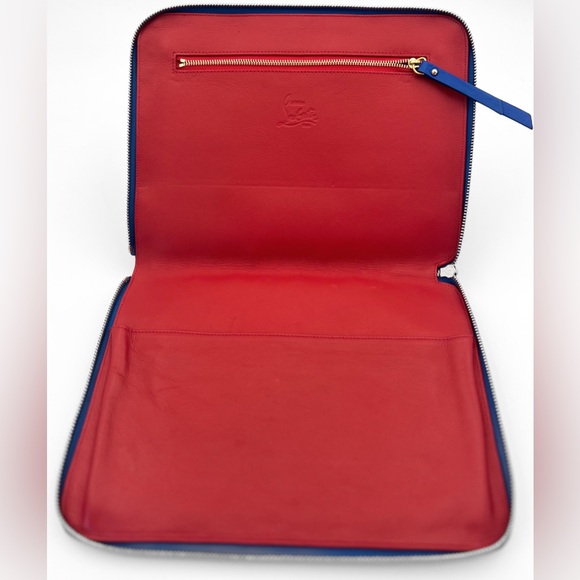 Christian Louboutin Cris Calfskin Spiked iPad Case - NEW - Picture 3 of 5